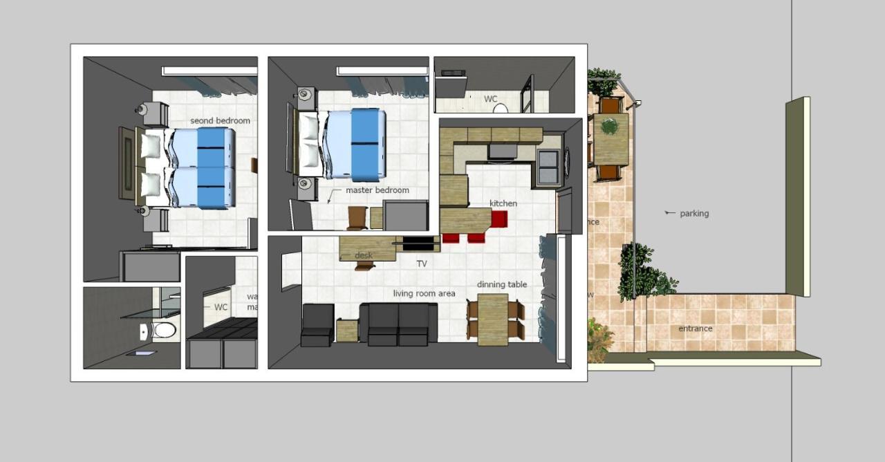 Dennis Stylish Apartment Kato Daratso Luaran gambar